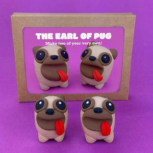 Make Your Own Earl of Pug! Each kit makes two little Pugs.