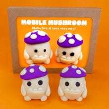 Load image into Gallery viewer, Make Your Own Glowing Mobile Mushroom Kit! Each kit makes two Glowing Mobile Mushrooms
