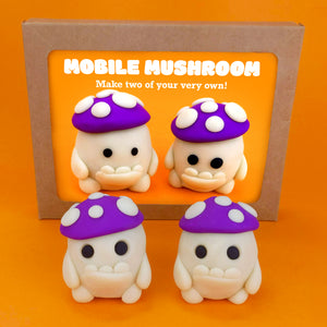 Make Your Own Glowing Mobile Mushroom Kit! Each kit makes two Glowing Mobile Mushrooms