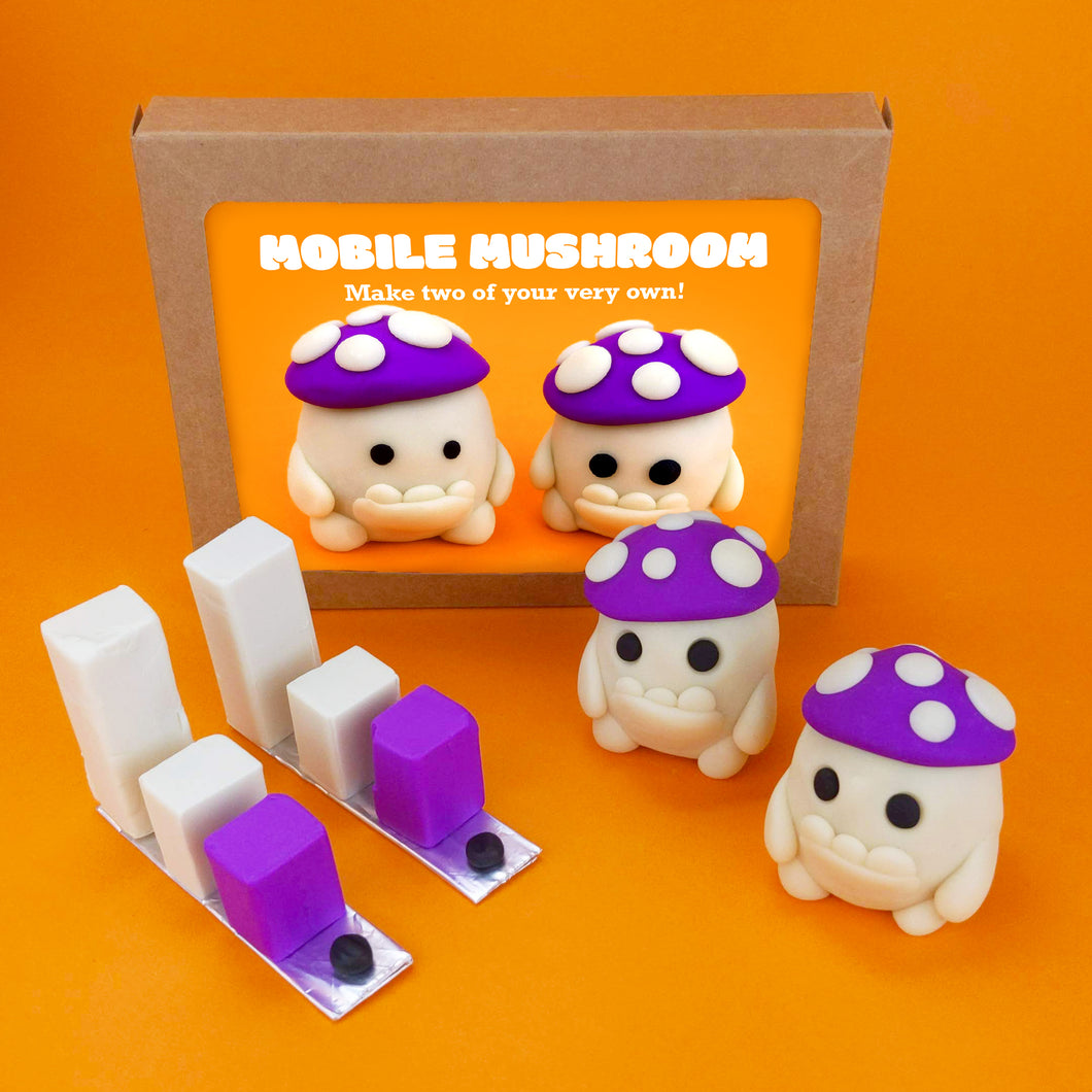 Make Your Own Glowing Mobile Mushroom Kit! Each kit makes two Glowing Mobile Mushrooms