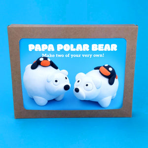 Make Your Own Papa Polar Bear Kit! Each kit makes two Polar Bears