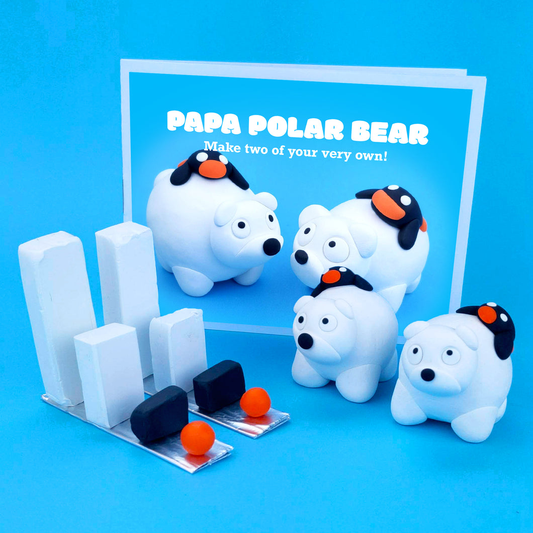 Make Your Own Papa Polar Bear Kit! Each kit makes two Polar Bears