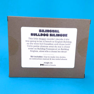 Make Your Own Bilingual Bulldog! Each kit makes two little Bulldogs.