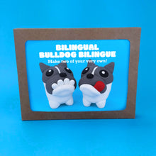 Load image into Gallery viewer, Make Your Own Bilingual Bulldog! Each kit makes two little Bulldogs.
