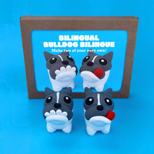 Load image into Gallery viewer, Make Your Own Bilingual Bulldog! Each kit makes two little Bulldogs.
