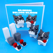 Load image into Gallery viewer, Make Your Own Bilingual Bulldog! Each kit makes two little Bulldogs.
